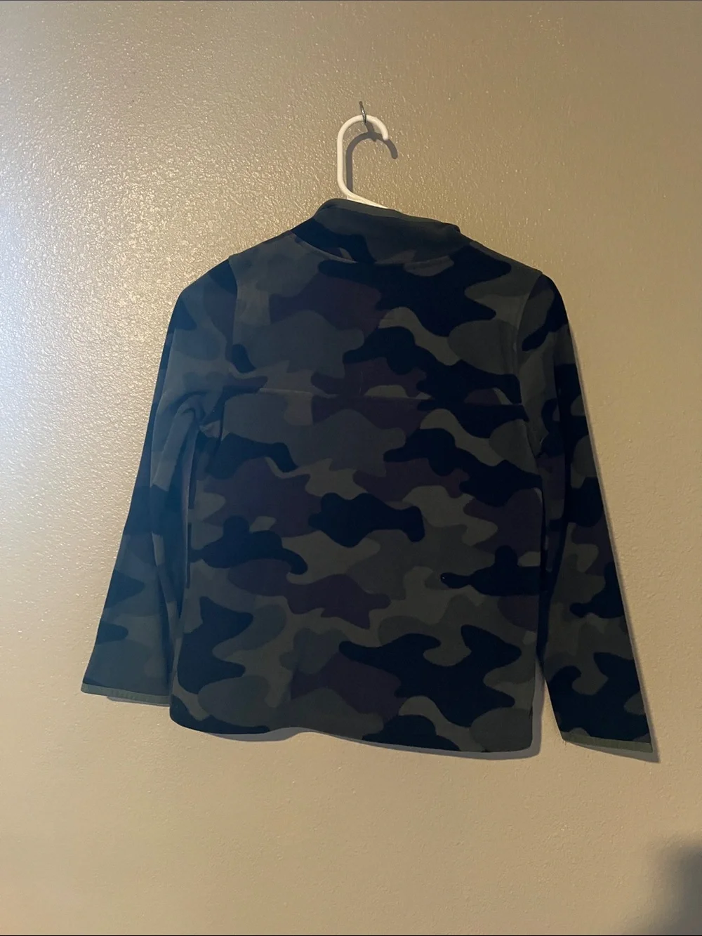 OshKosh B'gosh Green & Black Camo Half-Zip Pullover